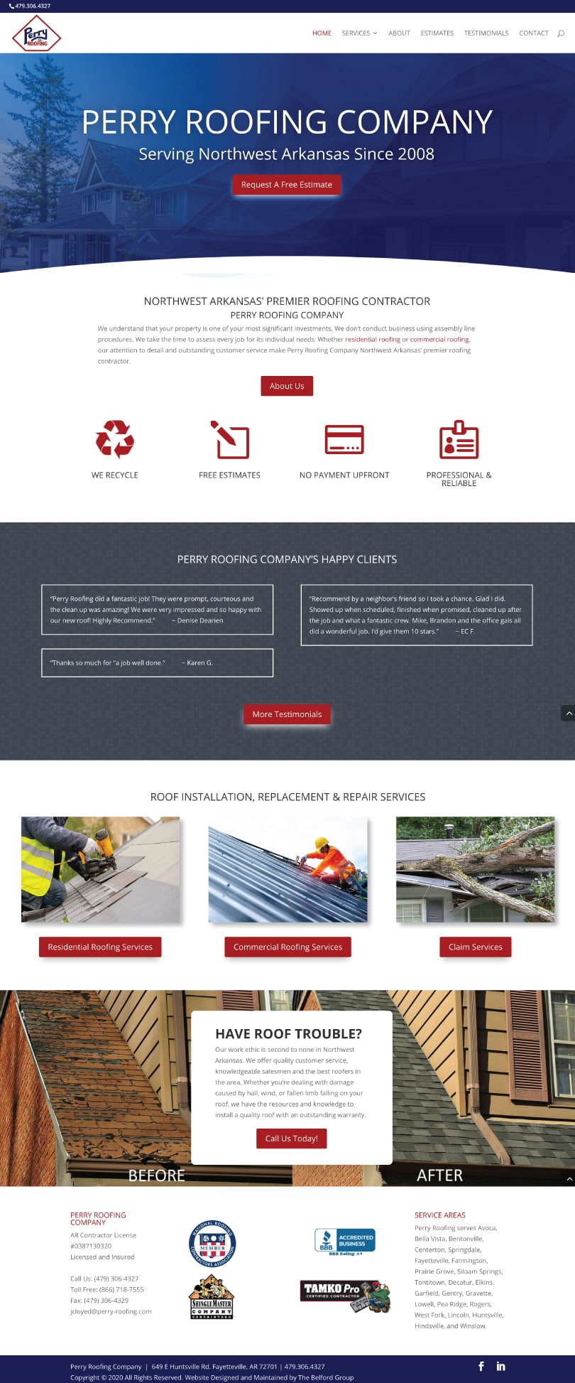 The Belford Group - Fayetteville, AR, US, web design