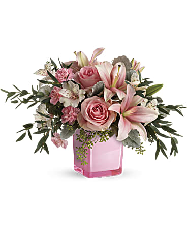 Town & Country Florist - Huntsville, AR, US, purple flower arrangement