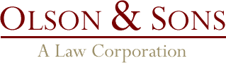 olson & sons, attorneys-at-law, a law corporation