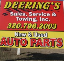deering's sales service, towing