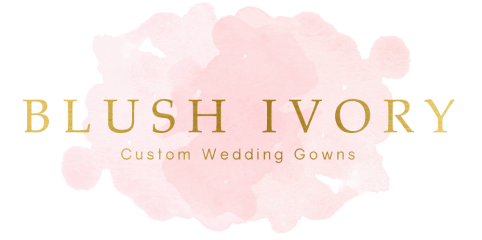 blush ivory wedding dresses