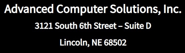 advanced computer solutions - lincoln