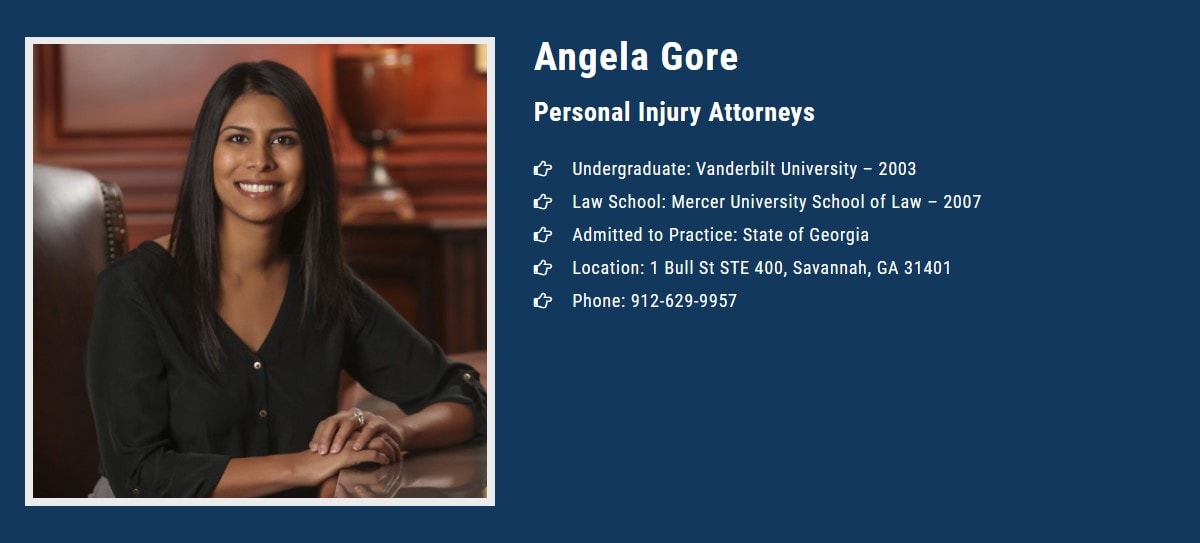 Angela Gore Injury Attorney - Savannah, GA, US, personal injury lawyer in savannah
