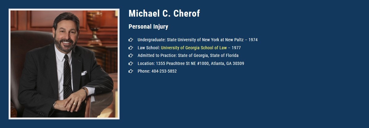 Michael C.Cherof Injury Attorney - Atlanta, GA, US, earplug injury attorney