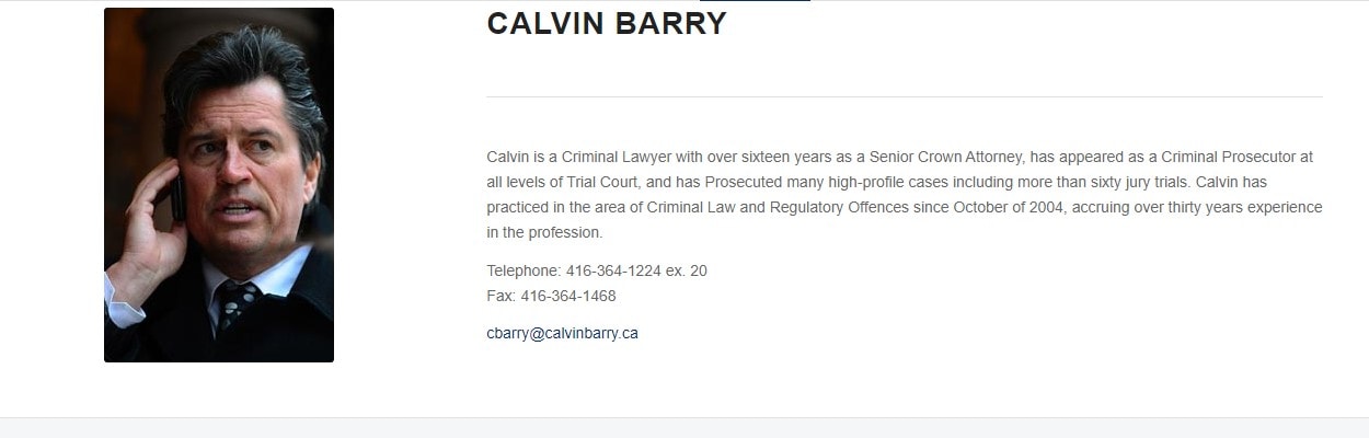 Calvin Barry Professional Corporation - Toronto, CA, dui lawyer toronto