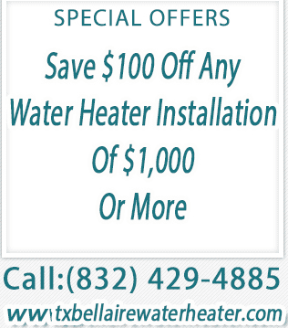 TX Bellaire Water Heater, US, plumbing
