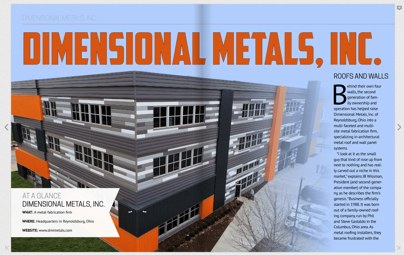 Dimensional Metals, Inc - Columbus, OH, US, metal roofing