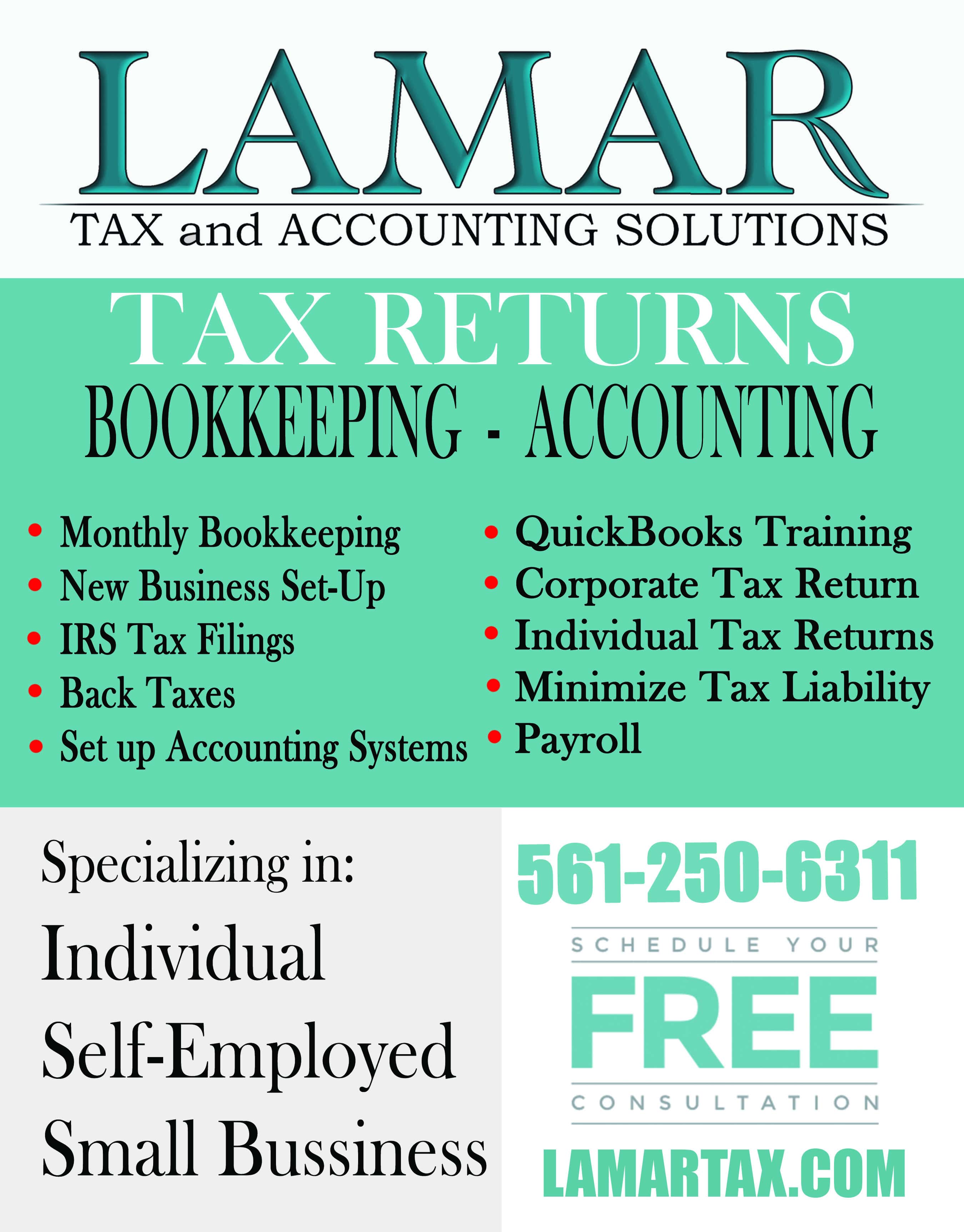 Lamar Tax and Accounting - Jupiter, FL, US, taxes near me