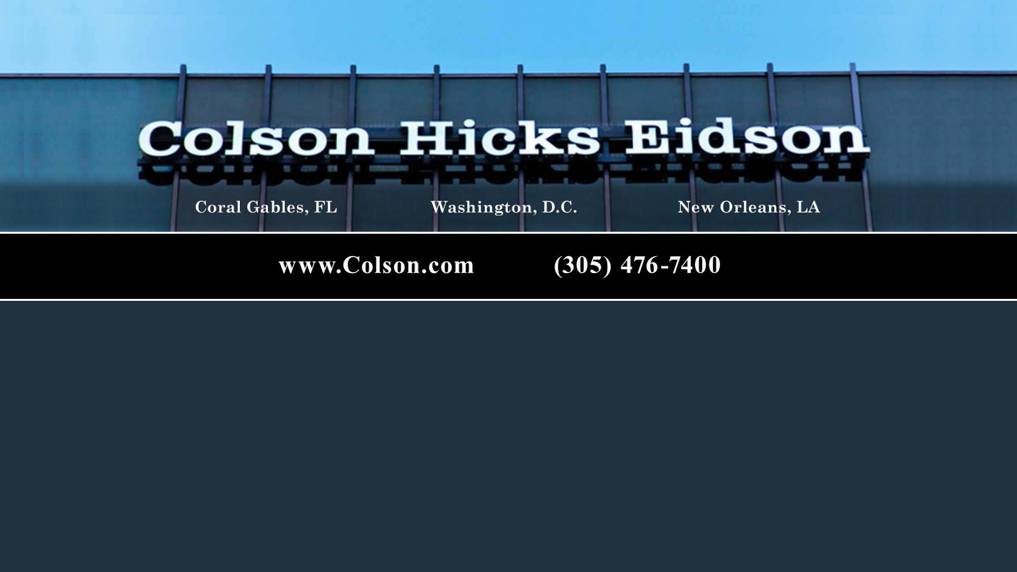 Dean Colson - Coral Gables, FL, US, accident attorney