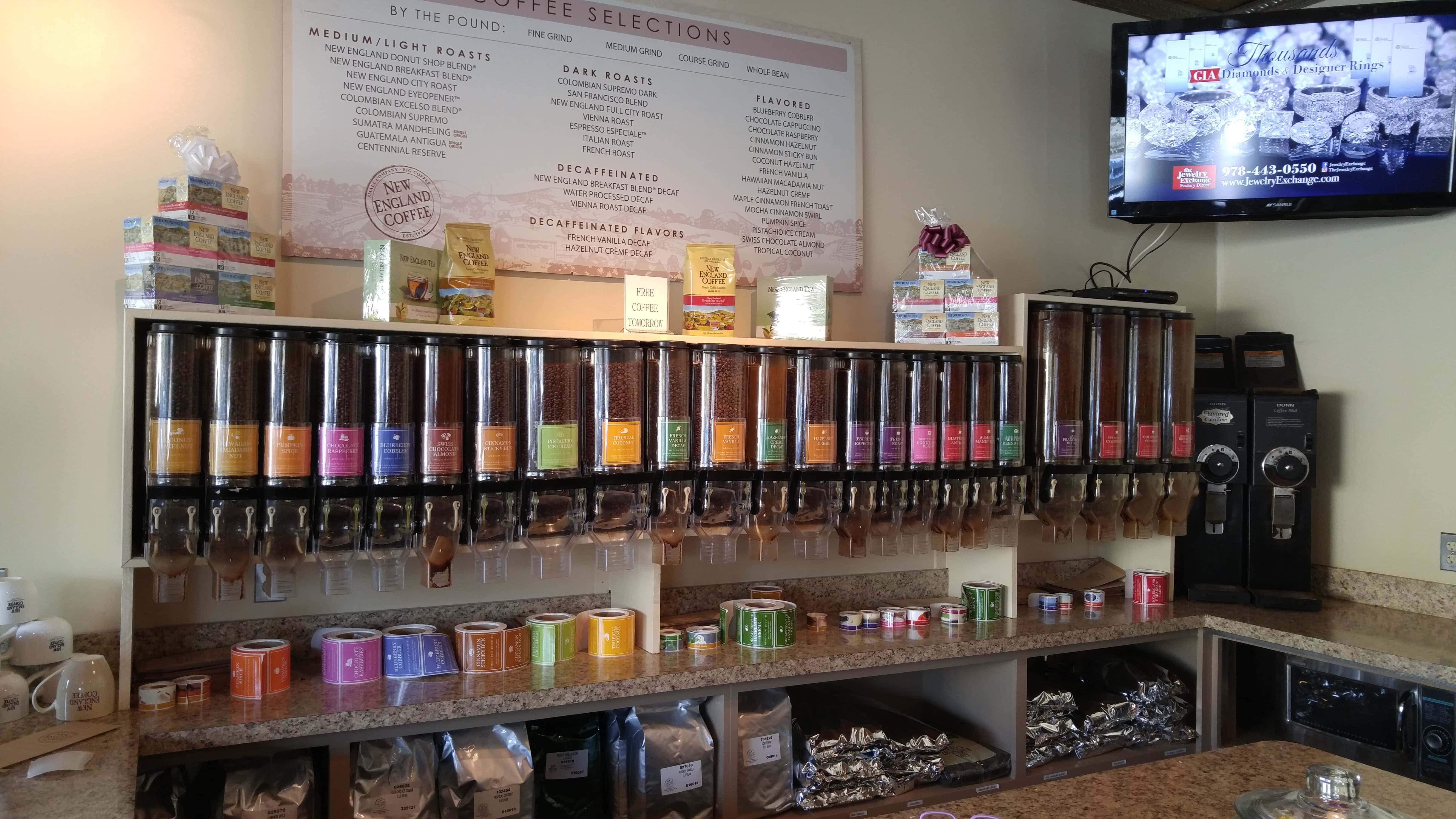 New England Coffee Cafe and Store - Malden, MA, US, the espresso shop