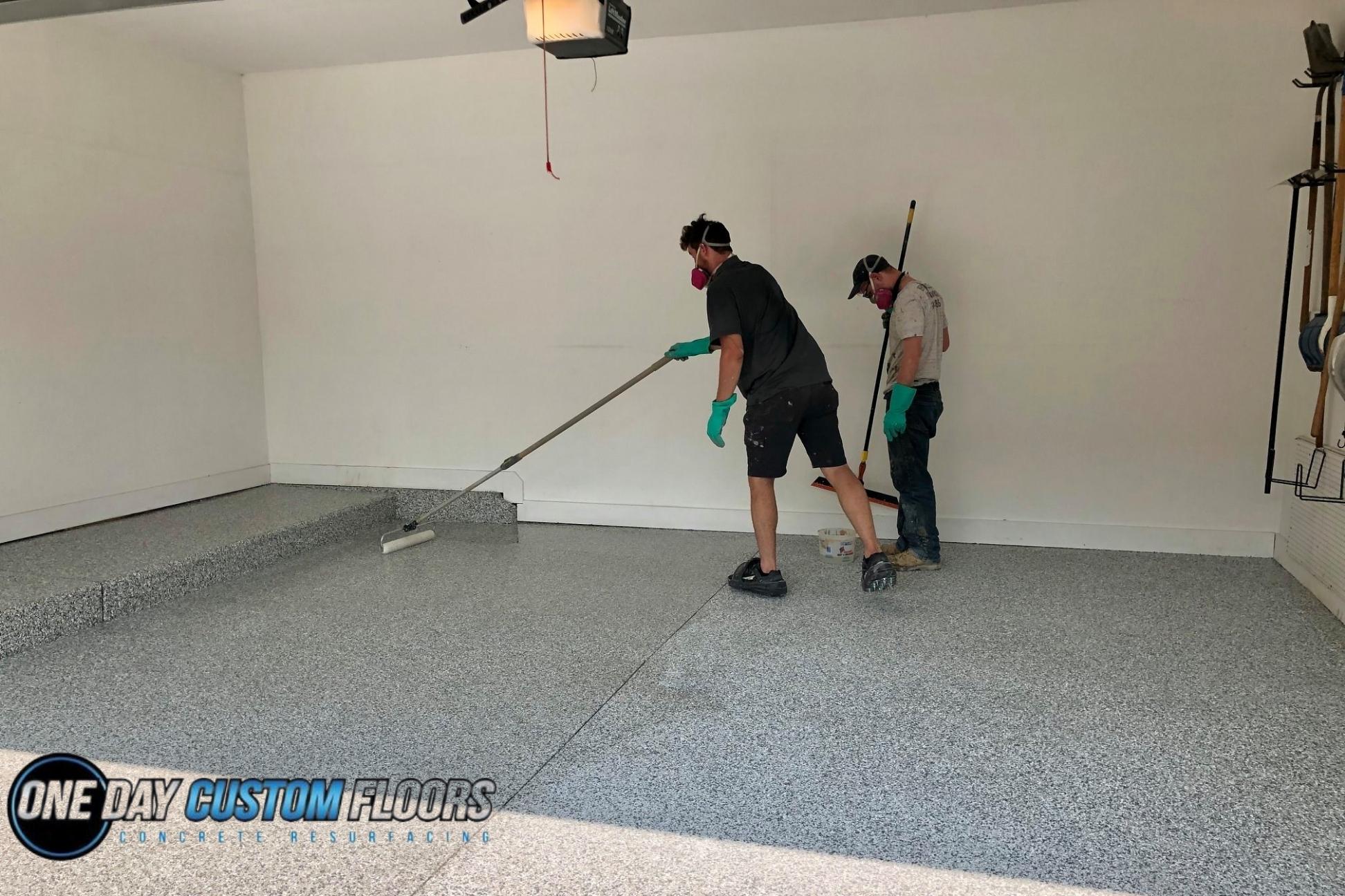 One Day Custom Floors - Fenton, MI, US, basement floor coatings