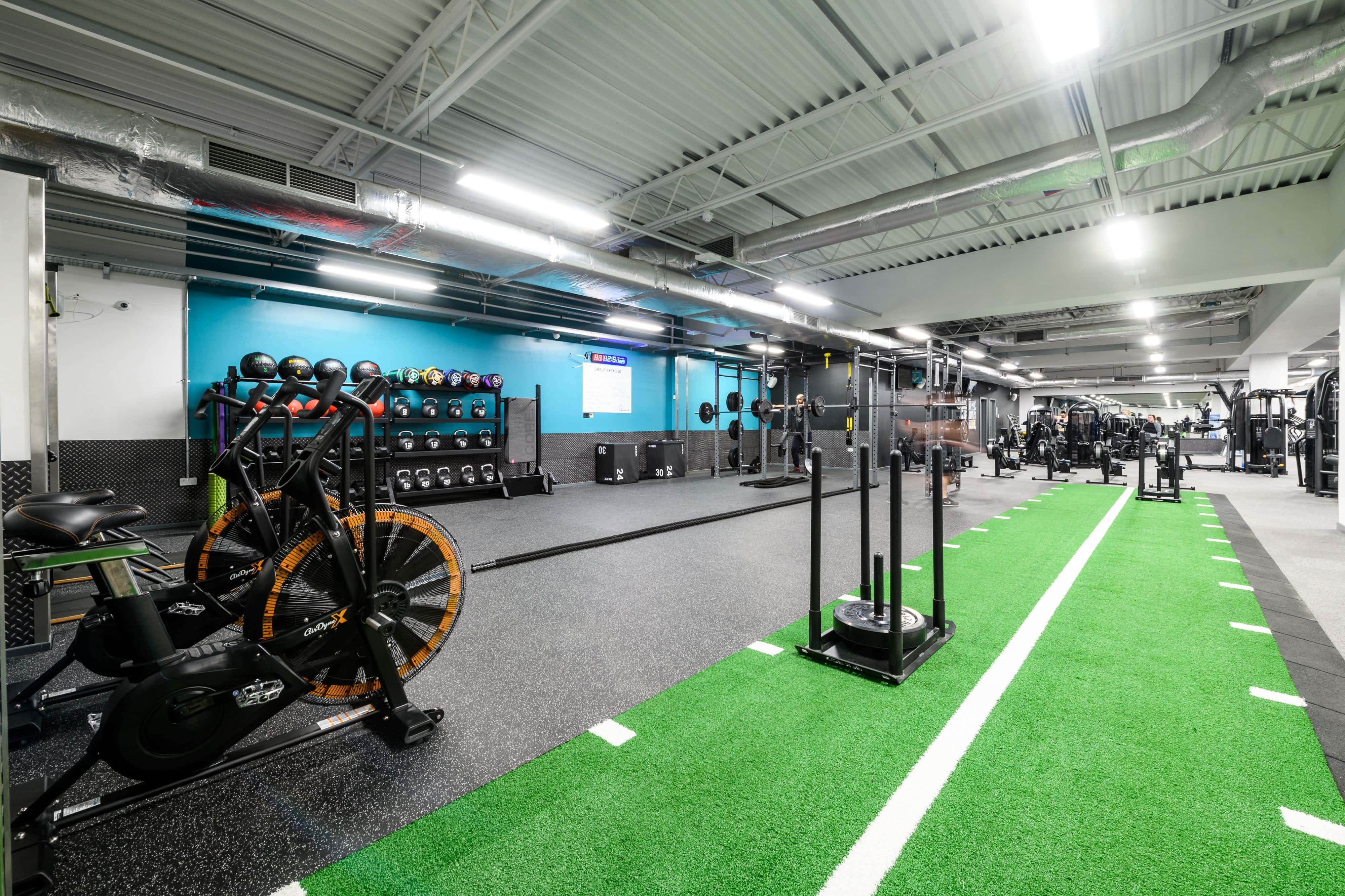PureGym Motherwell, UK, upper body dumbbell workout