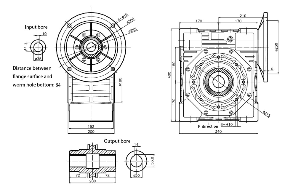 ATO Worm Gearbox - Los Angeles, CA, US, pressure transducer
