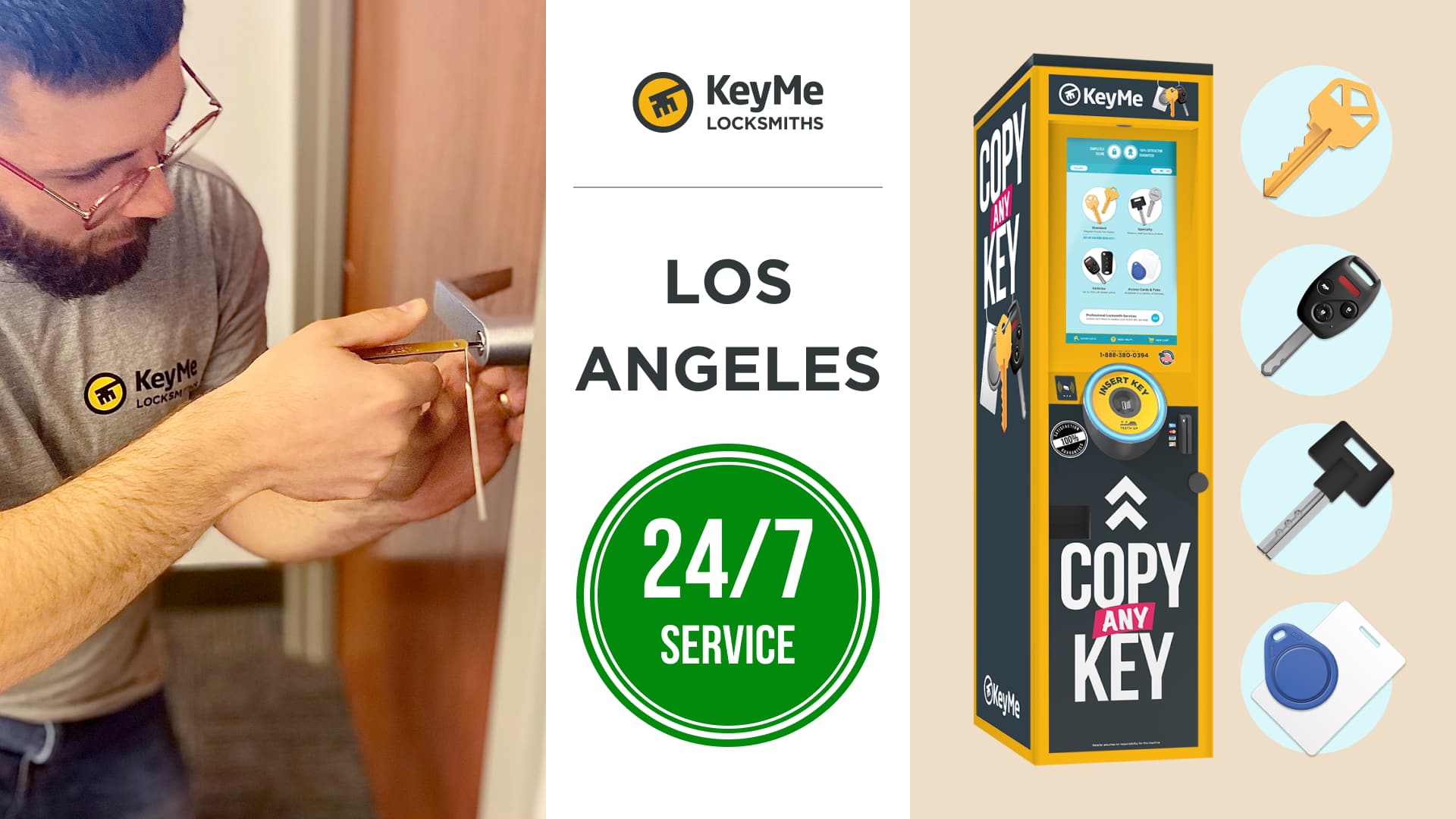 KeyMe Locksmiths - Los Angeles (CA 90015), US, key cutters near me